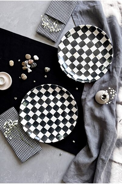 ers erbaşlar Dama 6 Piece Luxury Dessert Plate Set
