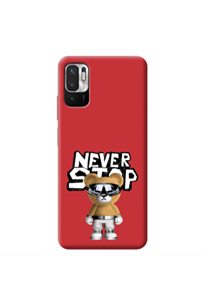 Other Xiaomi Redmi Note 10 Pro 5G Never stop Red Colored Silicone TPU Θήκη