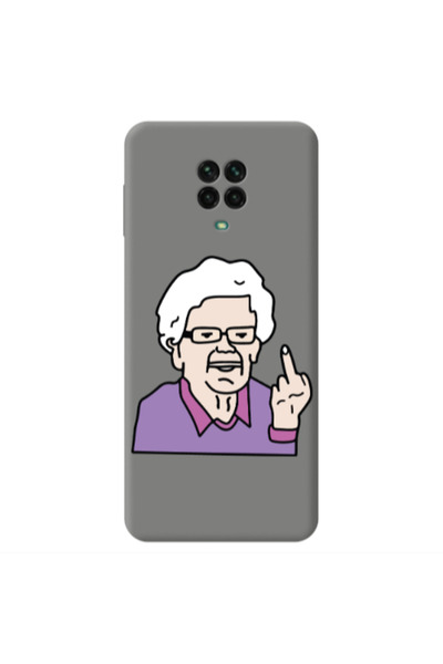 Other Xiaomi Redmi Note 9 Pro Crazy Granny Grey Colored Silicone TPU Θήκη