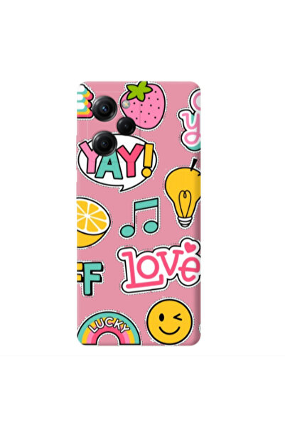Other Xiaomi Poco X5 Pro Cute desing Pink Colored Silicone TPU Θήκη