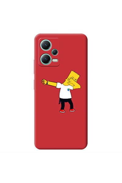 Other Xiaomi Redmi Note 12 Pro 5G Simpsons2 Red Colored Silicone TPU Θήκη