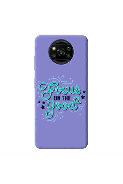 Other Xiaomi Poco X3 /X3 Pro Focus On The Good Purple Colored Silicone TPU Θήκη