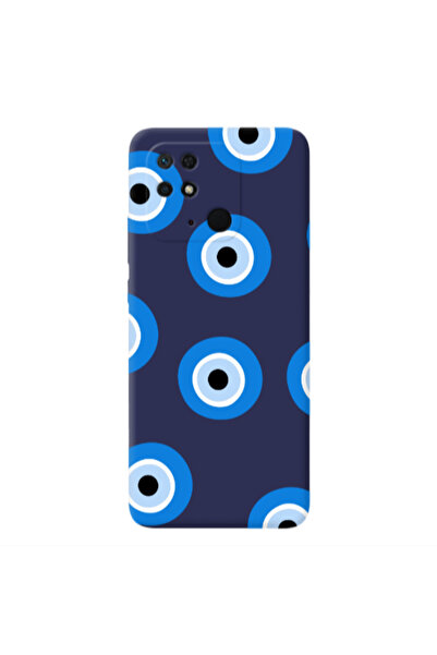 Other Xiaomi Redmi 10C Evil eyes beads Dark blue Colored Silicone TPU Θήκη