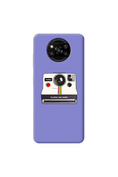 Other Xiaomi Poco X3 /X3 Pro Polaroid land camera Purple Colored Silicone TPU...