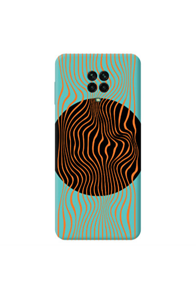 Other Xiaomi Redmi Note 9 Pro Trapezoidal lines Turquoise Colored Silicone TP...