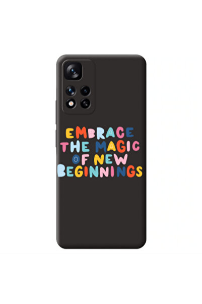Other Xiaomi Redmi Note 11 Pro 5G Embrace Black Colored Silicone TPU Θήκη