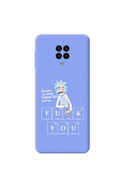 Other Xiaomi Redmi Note 9 Pro Rick Scince is wise Light Purple Colored Silico...