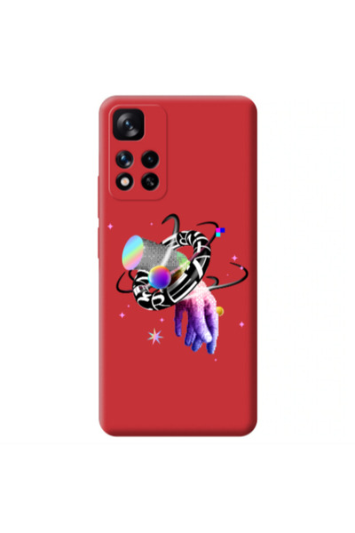 Other Xiaomi Redmi Note 11 Pro 5G Y2k Red Colored Silicone TPU Θήκη