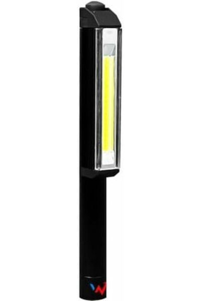 Wonder Επαναφορτιζόμενος Φακός LED IP44 με Μέγιστη Φωτεινότητα 200lm Μαύρο Κω...