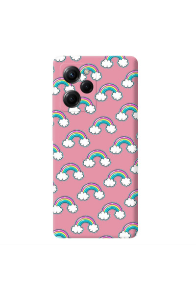 Other Xiaomi Poco X5 Pro Cute rainbows Pink Colored Silicone TPU Θήκη