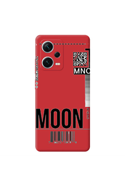 Other Xiaomi Poco X5 A ticket to the moon Red Colored Silicone TPU Θήκη