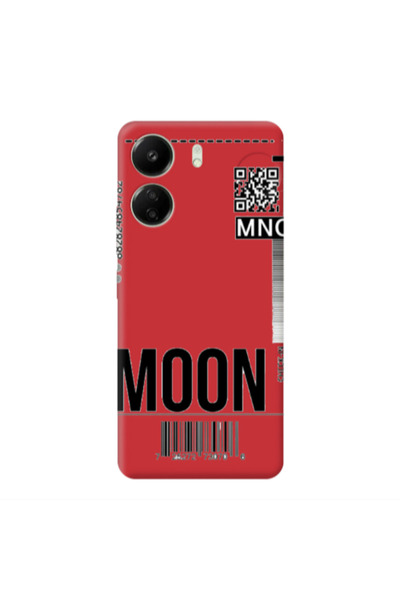 Other Xiaomi Redmi 13C A ticket to the moon Red Colored Silicone TPU Θήκη