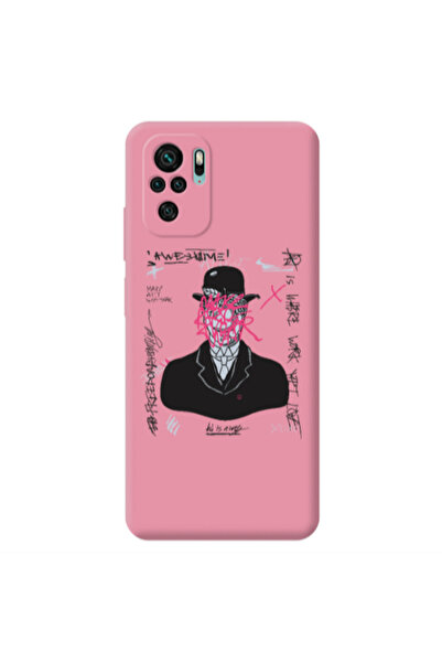 Other Xiaomi Redmi Note 10S Awes Pink Colored Silicone TPU Θήκη