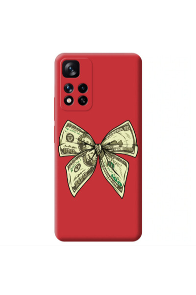 Other Xiaomi Redmi Note 11 Pro 5G Bowtie Dollars Red Colored Silicone TPU Θήκη