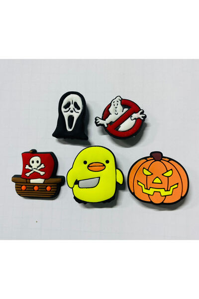 atölye karnaval Korku Temalı Jibbitz Charm Terlik Süsleri 5 ad