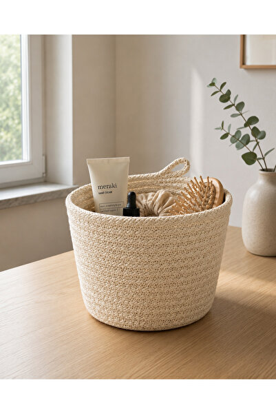 ÖRGÜM Coș decorativ multifuncțional, organizator, coș artizanal