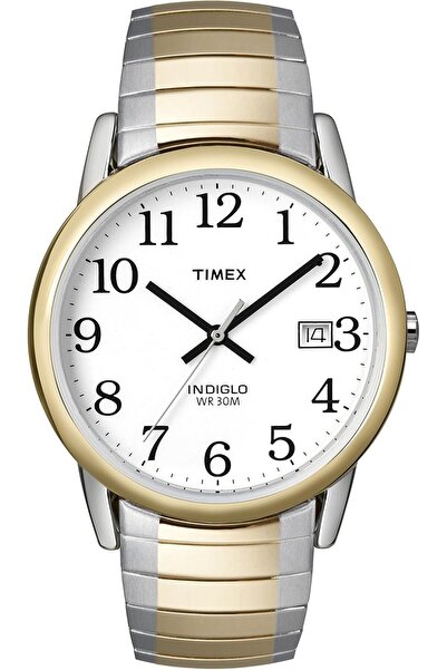 Timex Men's 35mm Easy Reader Watch with Expandable Bracelet and Date Dial