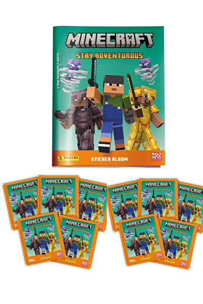 Next Plus Lisanslı Minecraft Macera Devam Ediyor Çıkartma Albümü+10 Paket (50...