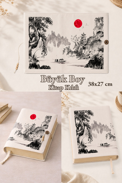renkli izler atölyesi Sakura Collection |   38X27 cm Large Book Cover |   Rah...