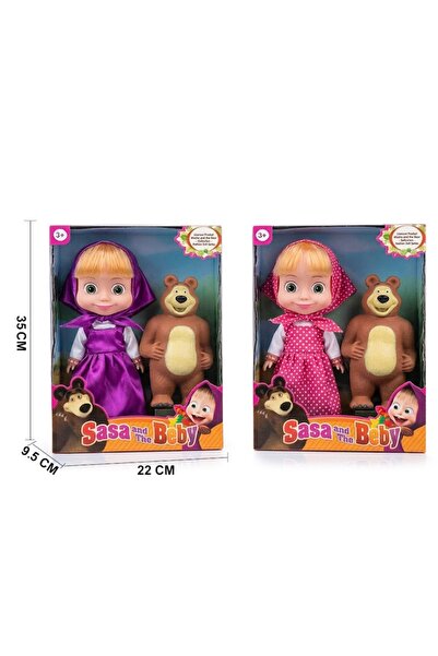 iTajir Masha Doll Toy with Big Size Bear Figure for Kids for 3 Children- Noha...