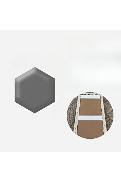 Choice5 Dark Grey 1PC25x28cm Anticollision Hexagonal Headboard Bed Soft Bag S...