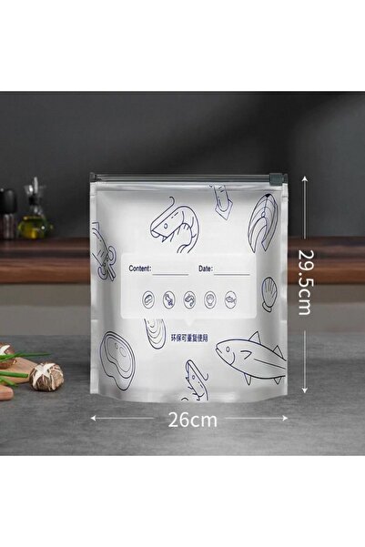 Choice1 BXD-10pcs-L 10Pcs/Bag Food Organizer Bags Kitchen Aluminum Foil Fresh...