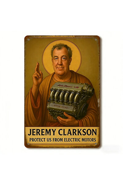 Choice1 TPHZ00066 A Single Vintage Metal Poster Featuring Jeremy Clarkson'S R...