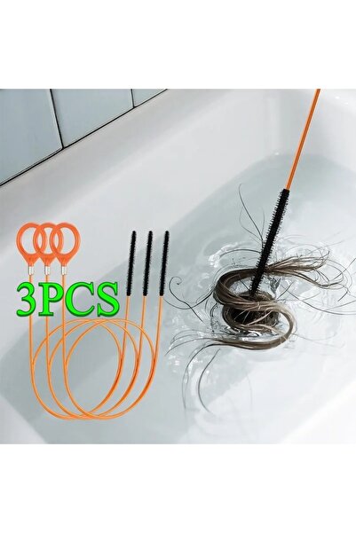 choice2 أداة تنظيف المجاري S-81cm-3pcs (1/3/5 قطع) لإزالة الشعر والحطامات من ...