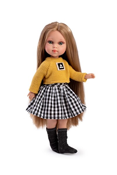 GUCA COLLECTION Papusa fashion, Penelope Athens, 33 cm, par blond drept, corp...