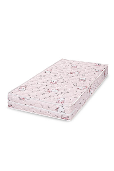LORELLİ Saltea pat, Relax, 60 x 120 x 12 cm, spuma elastica, Pink Ballerina Bear