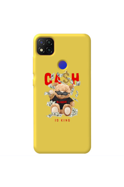 Other Xiaomi Redmi 9c Cash is king Yellow Colored Silicone TPU Θήκη