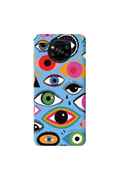 Other Xiaomi Poco X3 /X3 Pro Colorful eyes Blue Colored Silicone TPU Θήκη