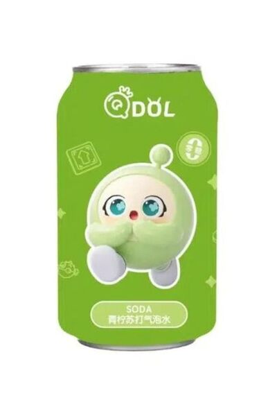 QDOL مشروب إيج بارتي الغازي بنكهة الليمون 330 مل