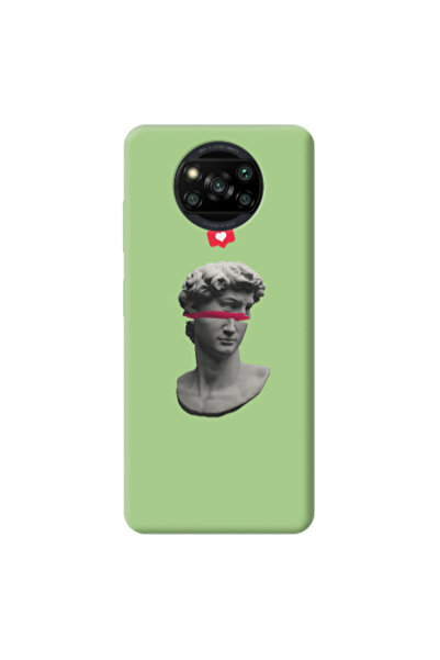 Other Xiaomi Poco X3 /X3 Pro Half statue Light Green Colored Silicone TPU Θήκη
