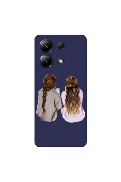 Other Xiaomi Redmi Note 13 4G Friends Dark blue Colored Silicone TPU Θήκη