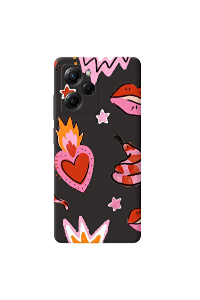 Other Xiaomi Poco X5 Pro Snake heart Black Colored Silicone TPU Θήκη