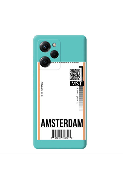 Other Xiaomi Poco X5 Pro Amsterdam Travel More Turquoise Colored Silicone TPU...