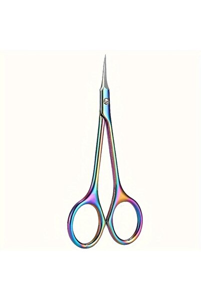Choice1 SPJ006-color Stainless Steel Cuticle Scissors Precision Curved, Non-S...