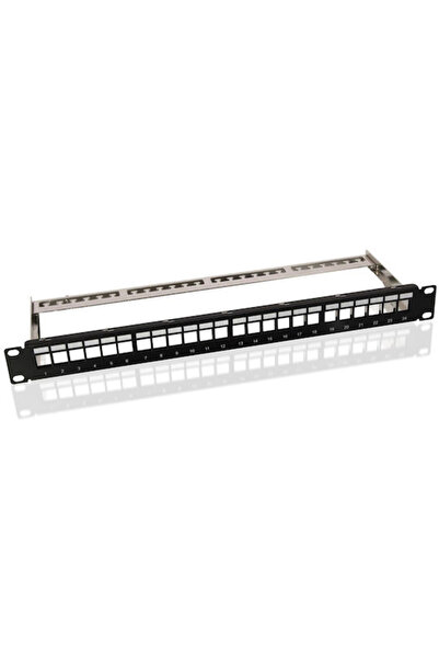 goobay Πάνελ Διασύνδεσης Keystone για Rack 1U 19 " με 24 Θύρες Μαύρο Κωδικός:...