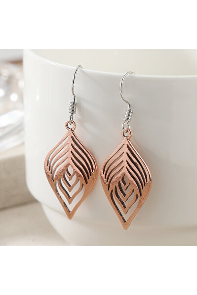 Choice A777-1 Bohemian Style Carving Leaf Hollow Dangle Earrings Wooden Fashi...