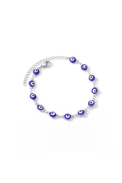 Choice3 B952P-1 Stainless Steel Evil Eye Anklets For Women Enamel Round Leg C...