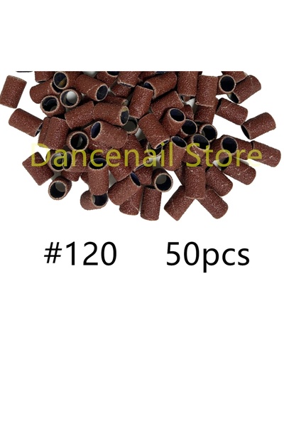 Choice7 Grit 120-50pcs Sanding Bands for Nail Drill 50/100/300pcs Set 80/120/...