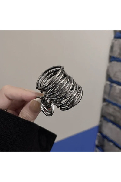 Choice مشابك شعر معدنية غير منتظمة الشكل باللون الأسود، مشابك شعر غير قابلة ل...
