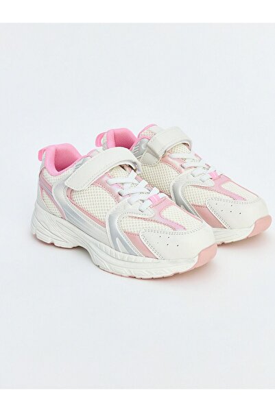 LC Waikiki Lcw Steps White Lace and Velcro Girls' Sports Shoes