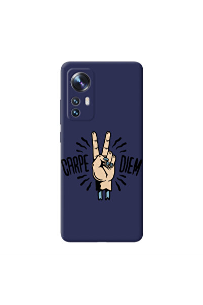 Other Xiaomi Mi 12 Pro Carpe Two Diem Dark blue Colored Silicone TPU Θήκη
