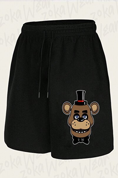 ZOKAWEAR Unisex Fnaf Five Nights V17 Design Printed Shorts