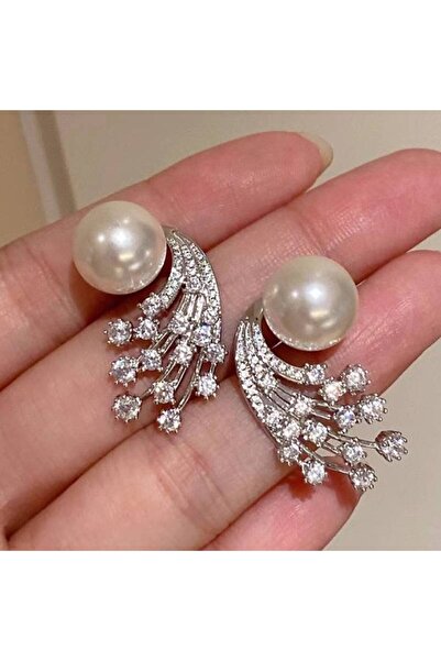 Choice E5043 Huitan Aesthetic Meteor Design Lady Stud Earrings Imitation Pear...