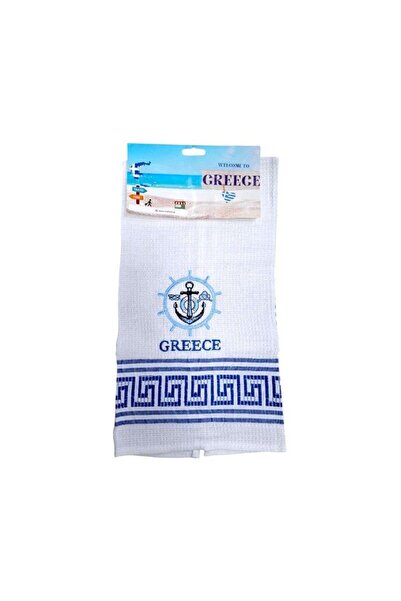 Tradesor Πετσέτα ποτηρόπανο Souvenir με κέντημα - Σετ 12pcs - Greece - 416228