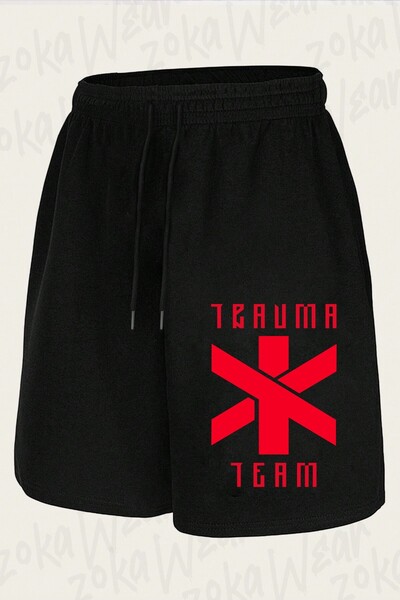ZOKAWEAR Unisex Cyberpunk Trauma Team Design Printed Shorts