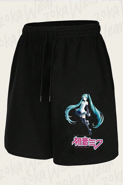 ZOKAWEAR Unisex Hatsune Miku t Design Printed Shorts